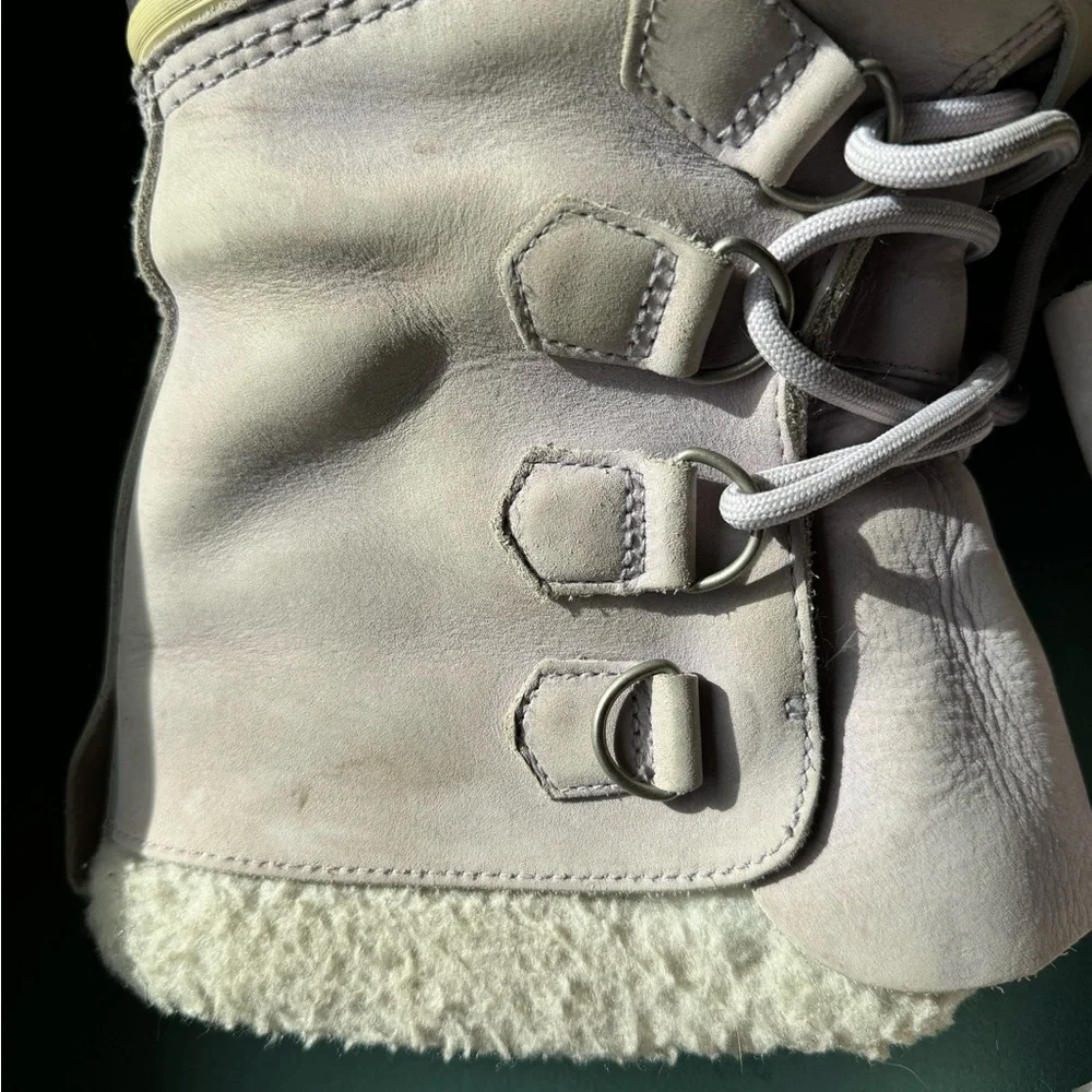 Sorel Caribou Light Purple Boots Waterproof Insulated Lace Up Women’s Size 8 - Picture 7 of 15